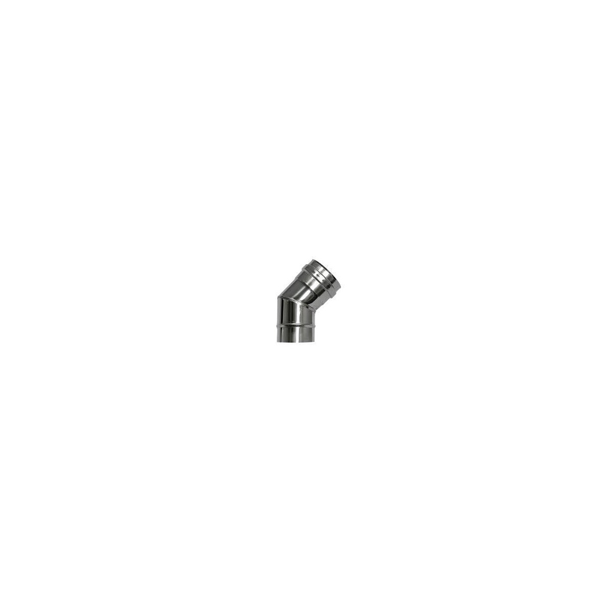CODO INOX HUMO 125MM 45º