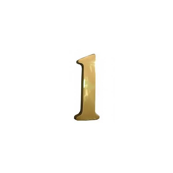NUMERO 1 LATON 10CM PARA PORTAL