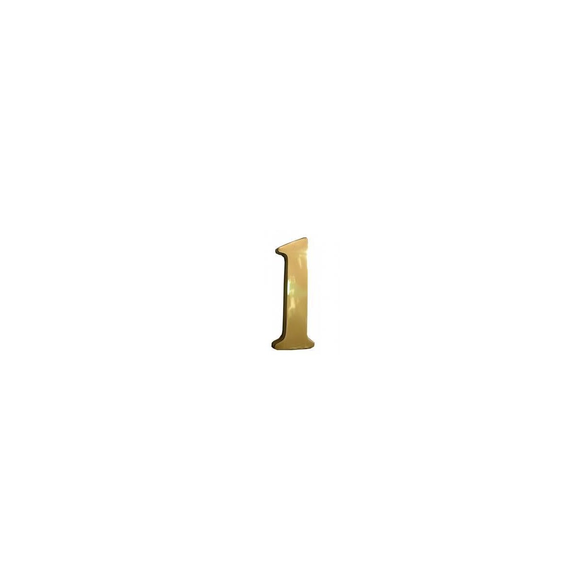 NUMERO 1 LATON 10CM PARA PORTAL