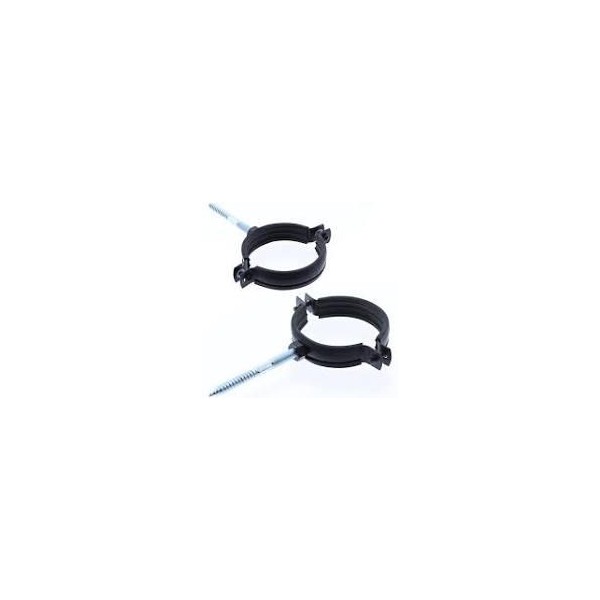 ABRAZADERA TUBO ESTUFA PELLET 80MM NEGRA