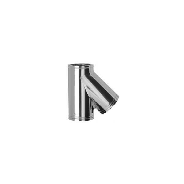 TE 135º TUBO DOBLE CAPA INOX ESTUFA 200MM