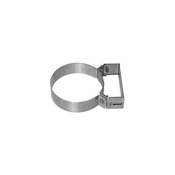 ABRAZADERA TUBO DOBLE CAPA INOX 200MM