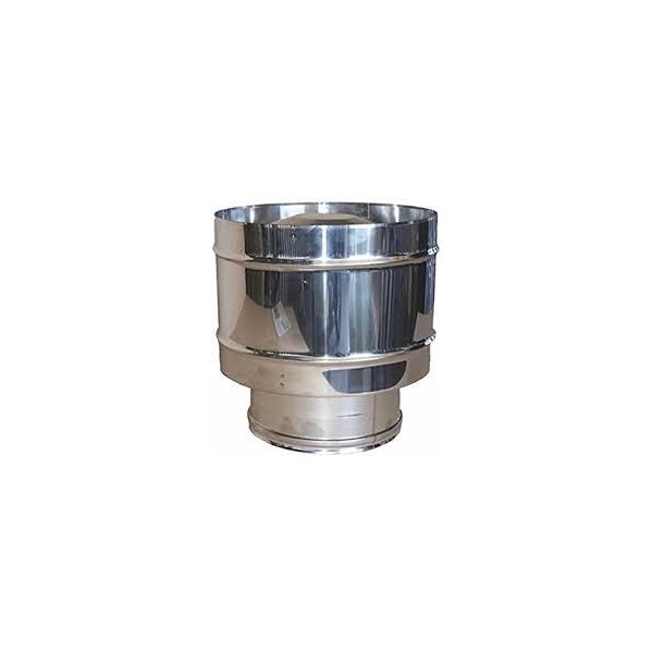 SOMBRERETE ANTI REBOCO TUBO DOBLE CAPA INOX 200MM