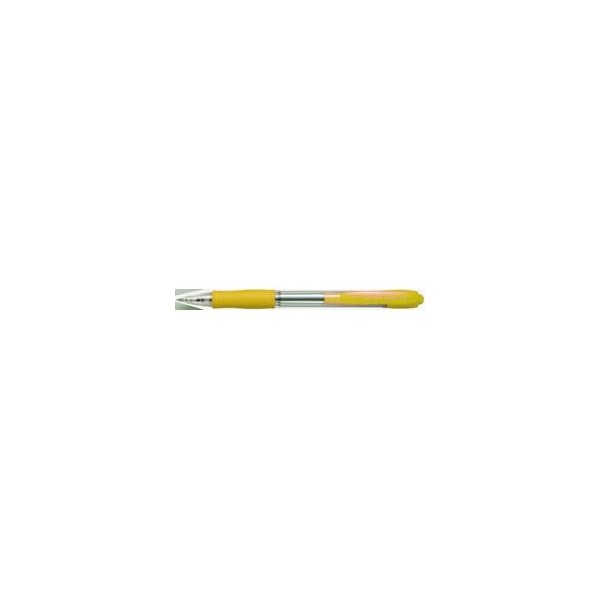 BOLIGRAFO PILOT SUPER GRIP AMARILLO TINTA AZUL