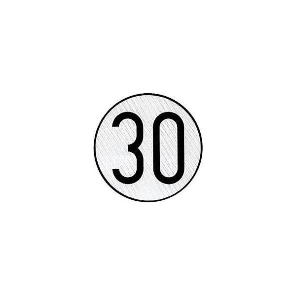 PLACA VEHICULO VELOCIDAD HOMOLOGADA 30