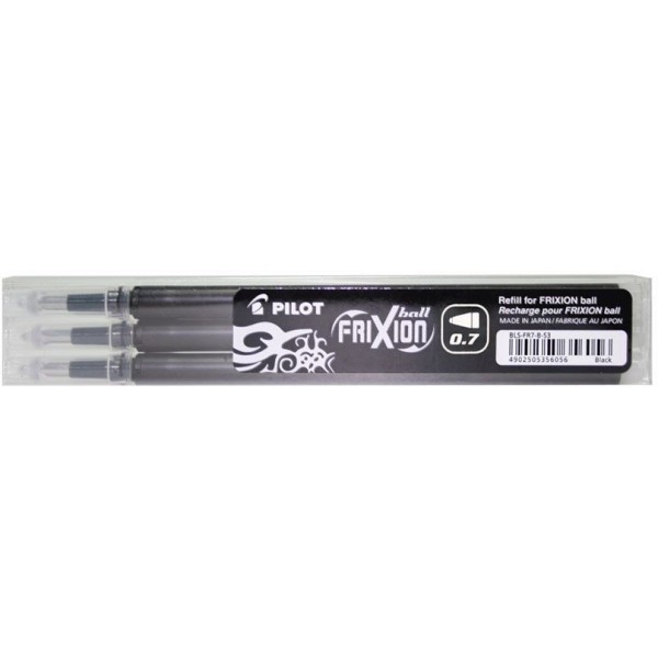 RECAMBIO BOLIGRAFO PILOT FRIXION NEGRO 3UNI