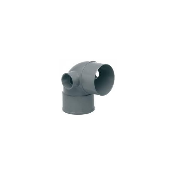 CODO PVC 110-87º SANITARIO CON DOS TOMAS DE 50
