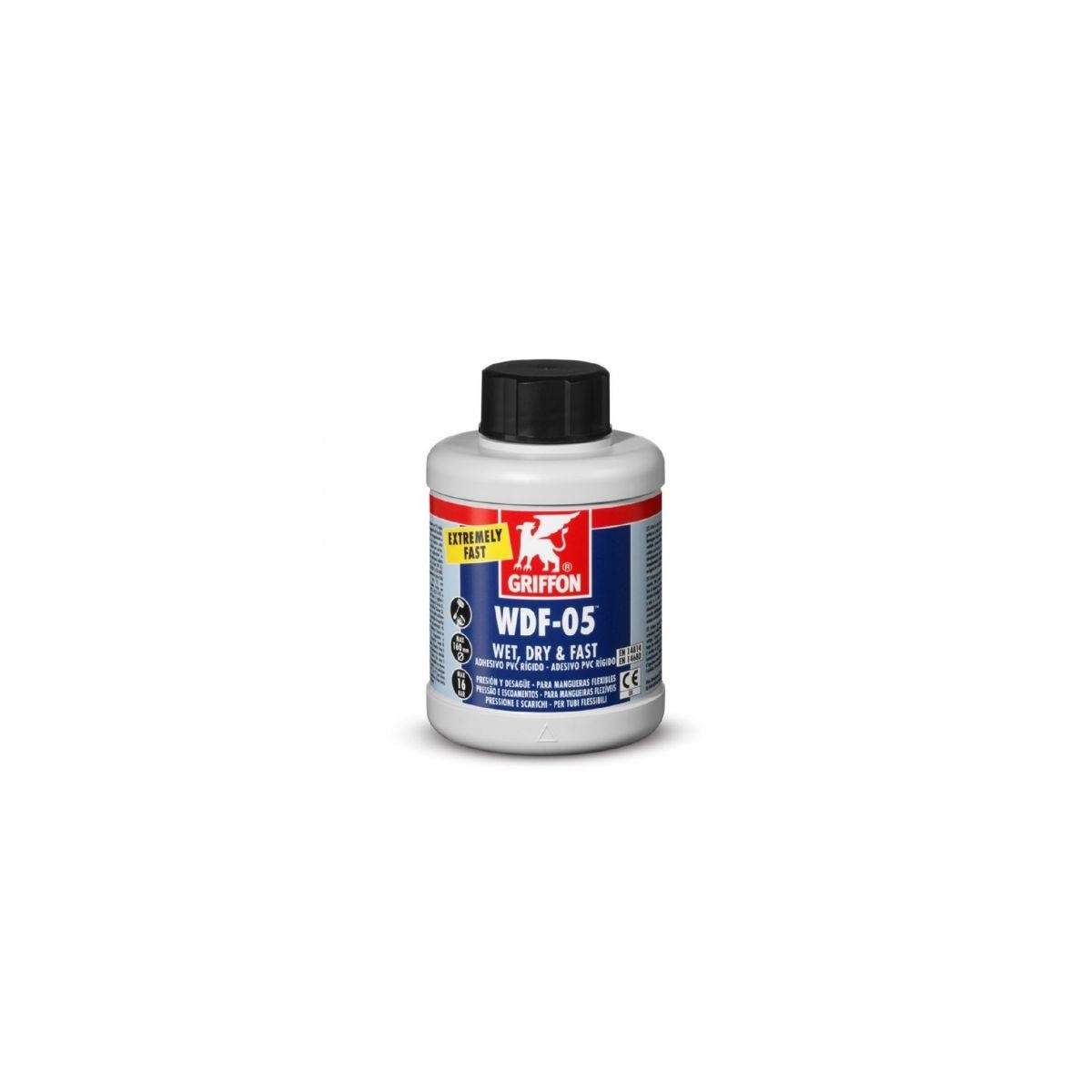 PEGAMENTO PVC GRIFFON 500 GM CON PINCEL AZUL VDF05