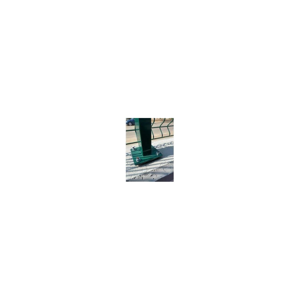 POSTE 60*40*100 CON PLACA CIERRE  VERDE HERCULES