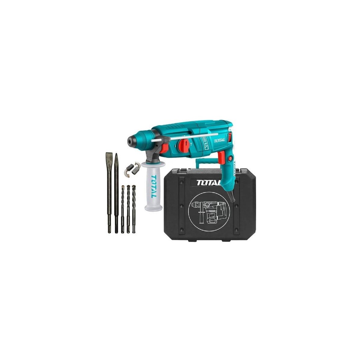 TALADRO MARTILLO 800W TOTAL TH308268 + REGALO