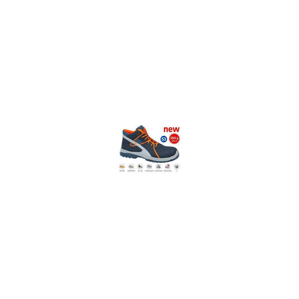BOTA SEGURIDAD CORNER S3P TALLA 43