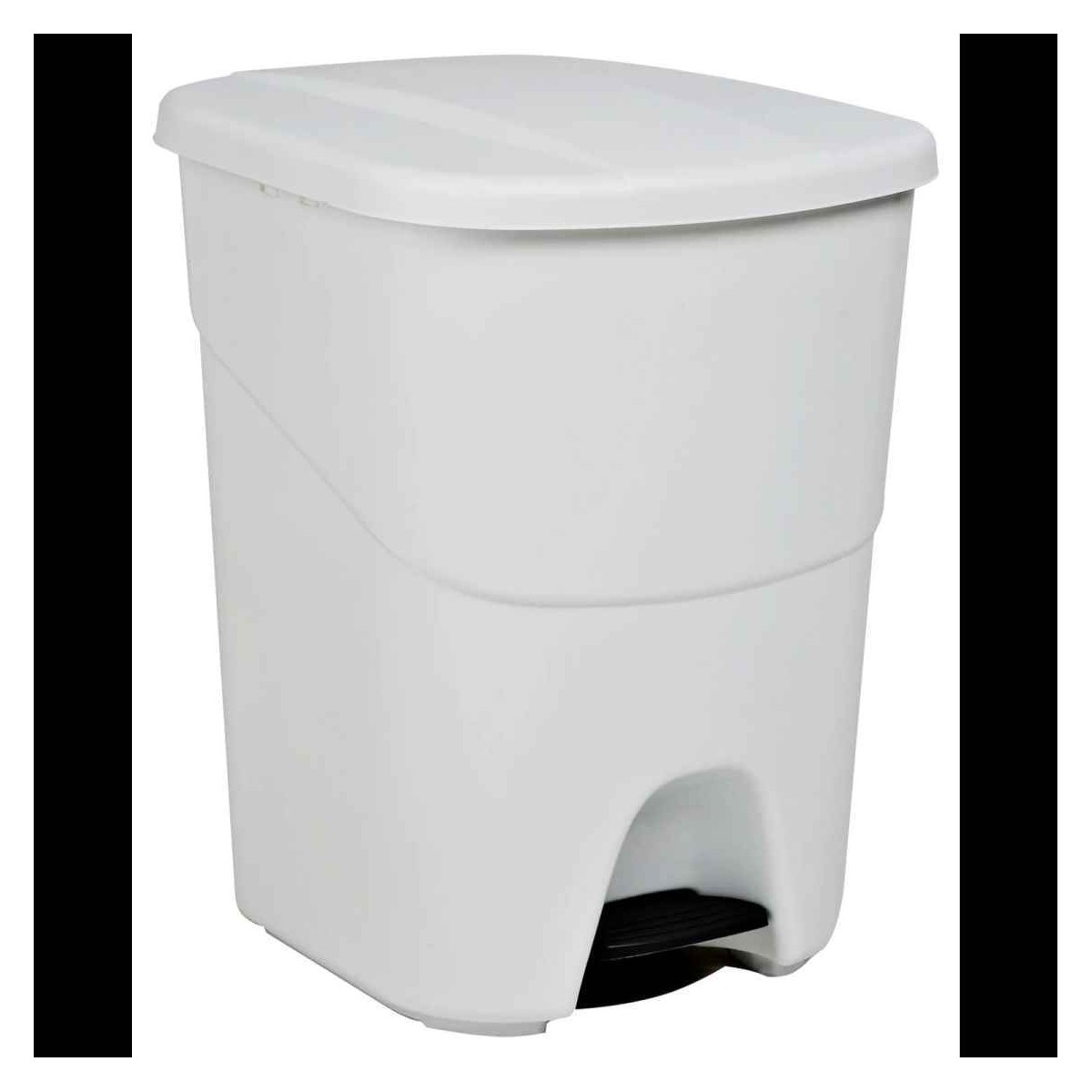 CUBO BASURA CON PEDAL Y TAPA 28 LT BLANCO