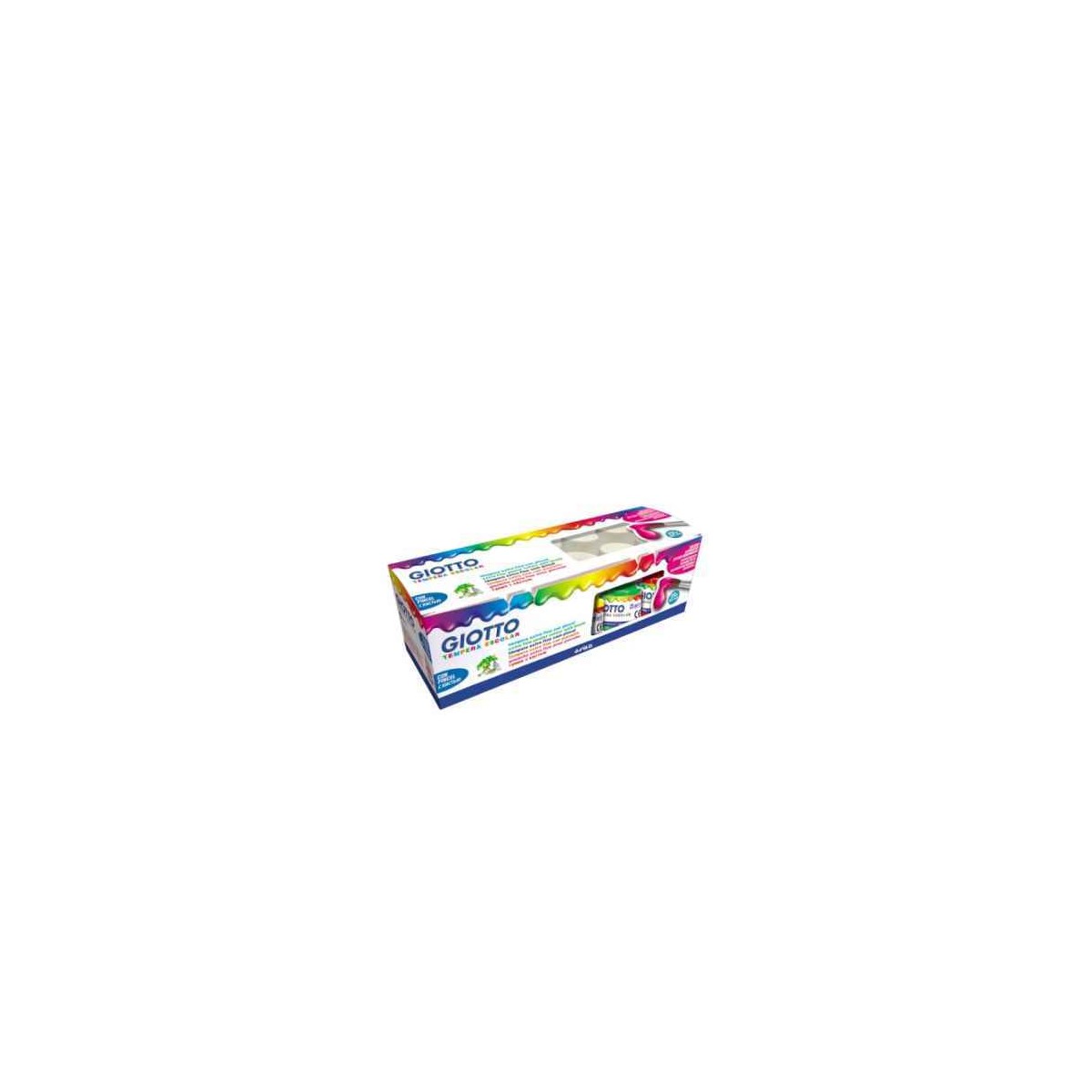 TEMPERA ESCOLAR 6UD X 25ML + PINCEL GIOTTO