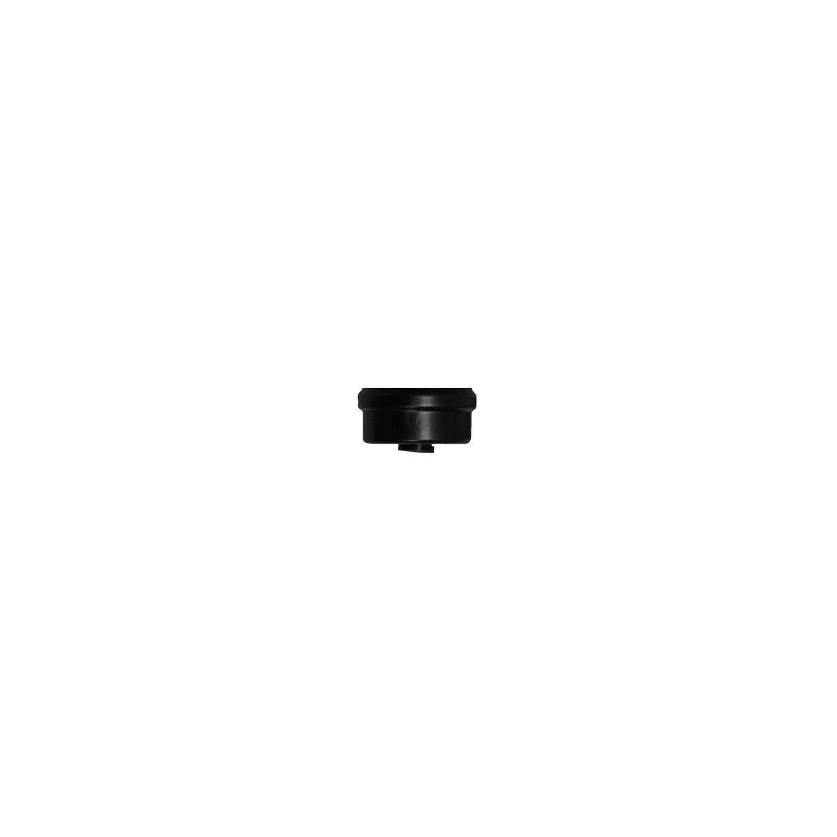 TAPA REGISTRO HORIZONTAL NEGRO ESTUFA PELLET 80MM