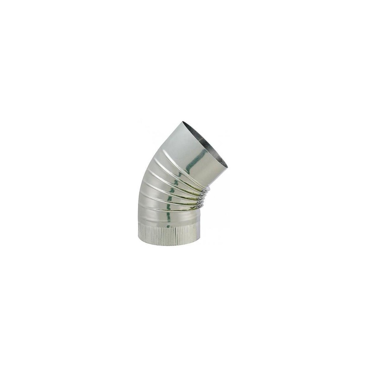 CODO GALVANIZADO HUMO 125MM 45º