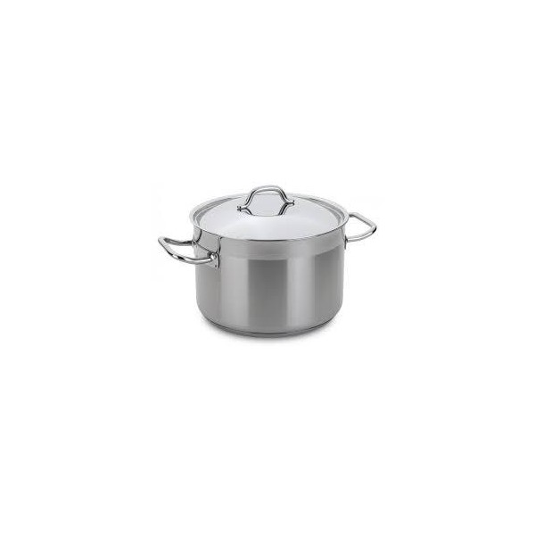 OLLA INOX DOS ASAS 40CM 50LTRS CON TAPA