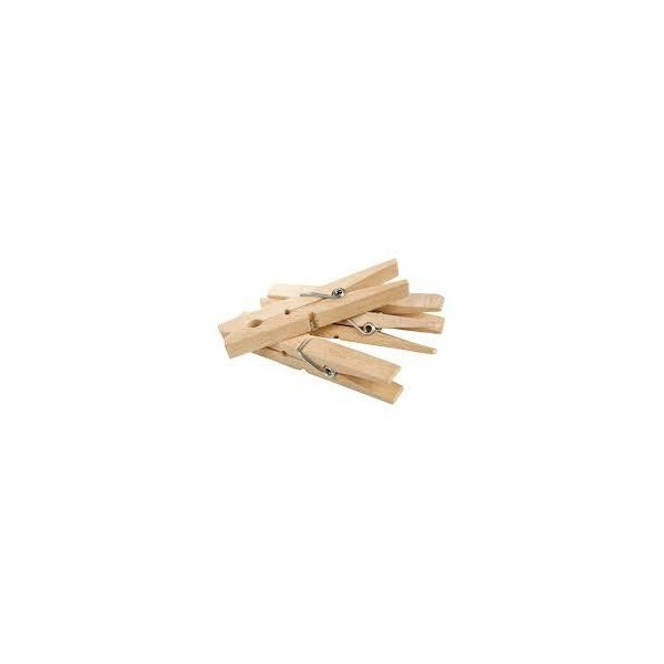 PINZAS DE LA ROPA MADERA 24 UNIDADES
