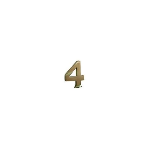 NUMERO 4 LATON 10CM PARA PORTAL