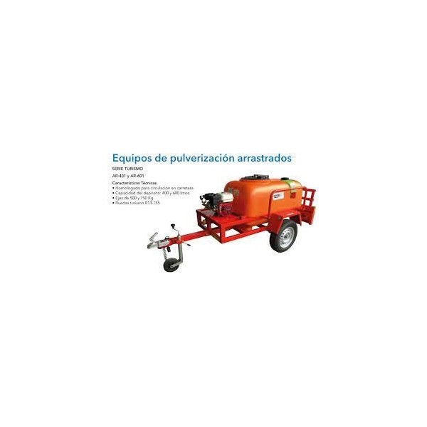 EQUIPO CARRO CURA PULVERIZACION ARRASTRADO 400LTS