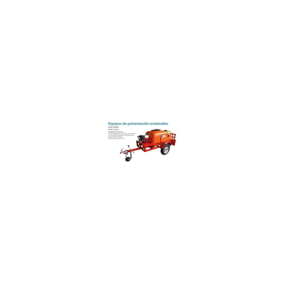 EQUIPO CARRO CURA PULVERIZACION ARRASTRADO 400LTS