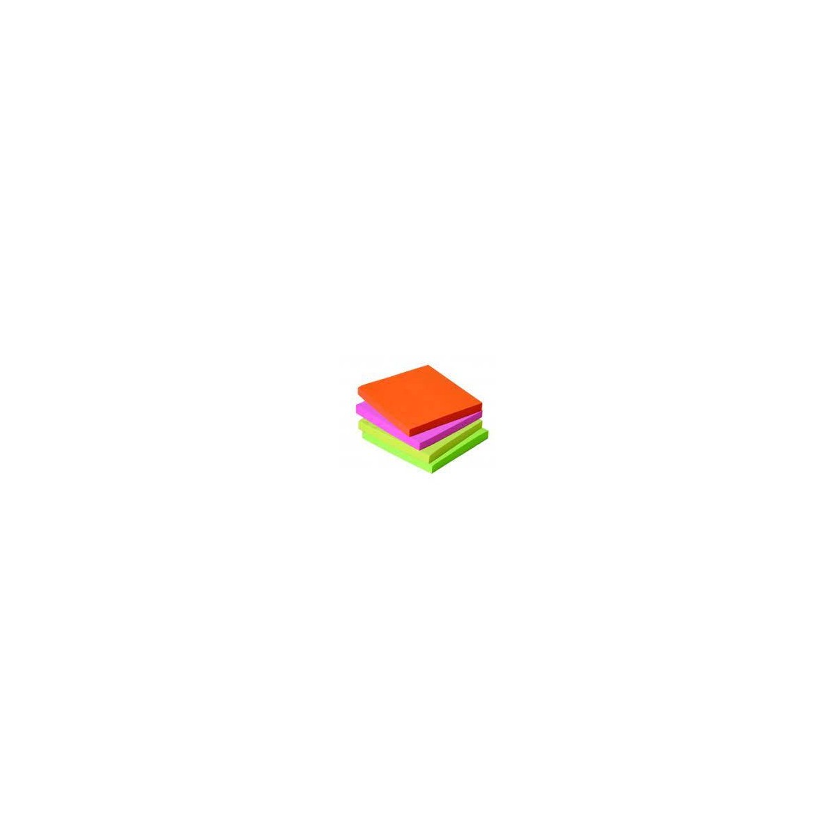 NOTAS ADHESIVAS NEON BISMARK COLORES SURTIDOS