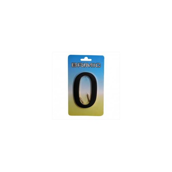 LETRA O LATON NEGRO 10CM PARA PORTAL