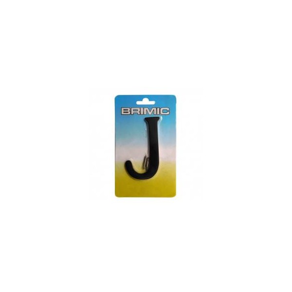 LETRA J LATON NEGRO 10CM PARA PORTAL