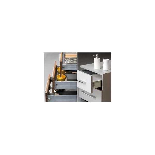 GUIA CAJON ULTRABOX 500MM * 118  GRIS