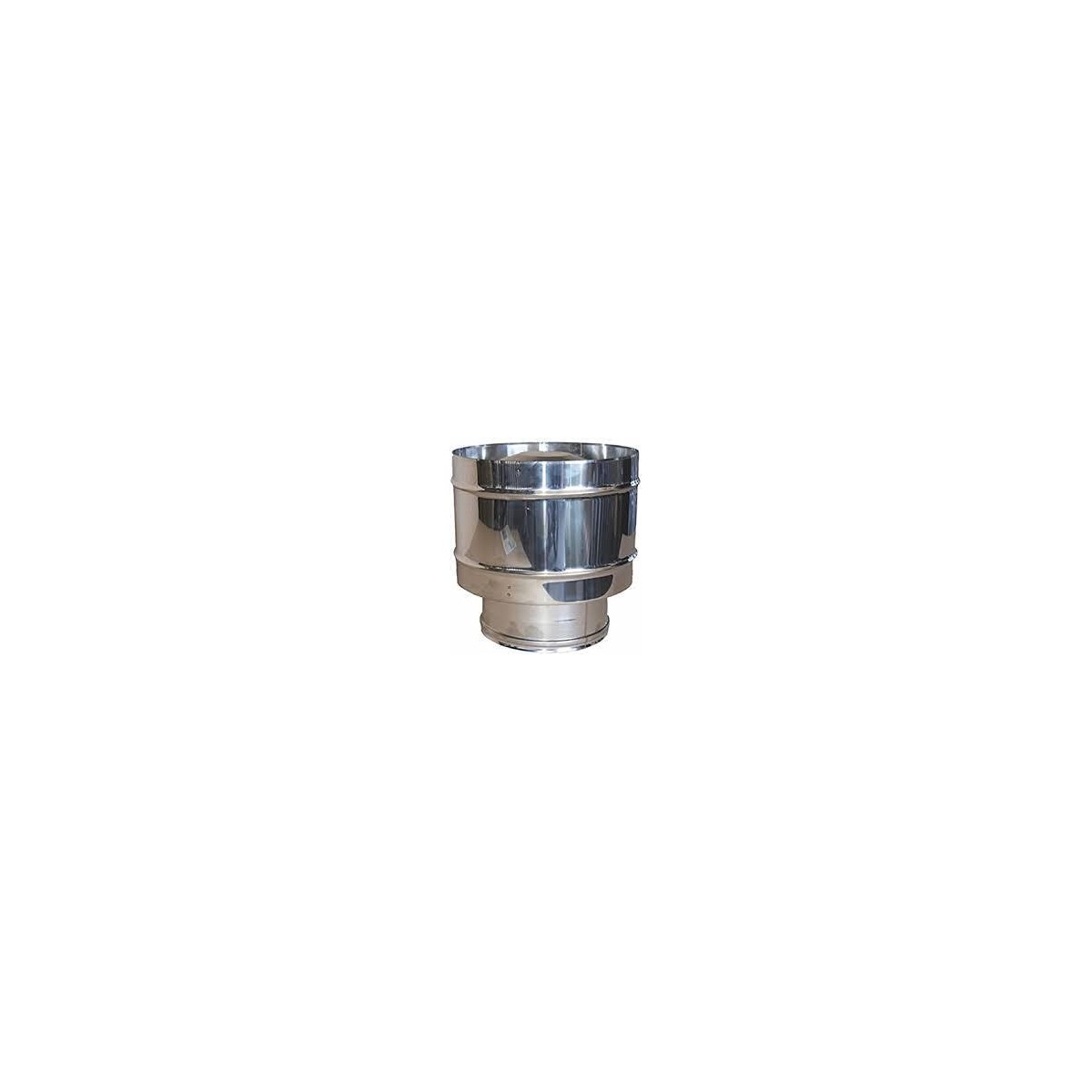 SOMBRERETE ANTI REBOCO TUBO DOBLE CAPA INOX 150MM