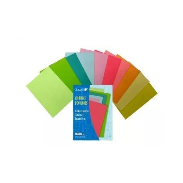 PAPEL A4 80GR 10 COLORES 100HOJAS PASTEL