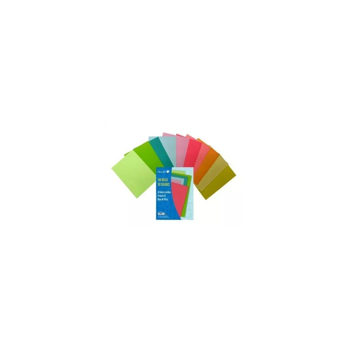 PAPEL A4 80GR 10 COLORES 100HOJAS PASTEL