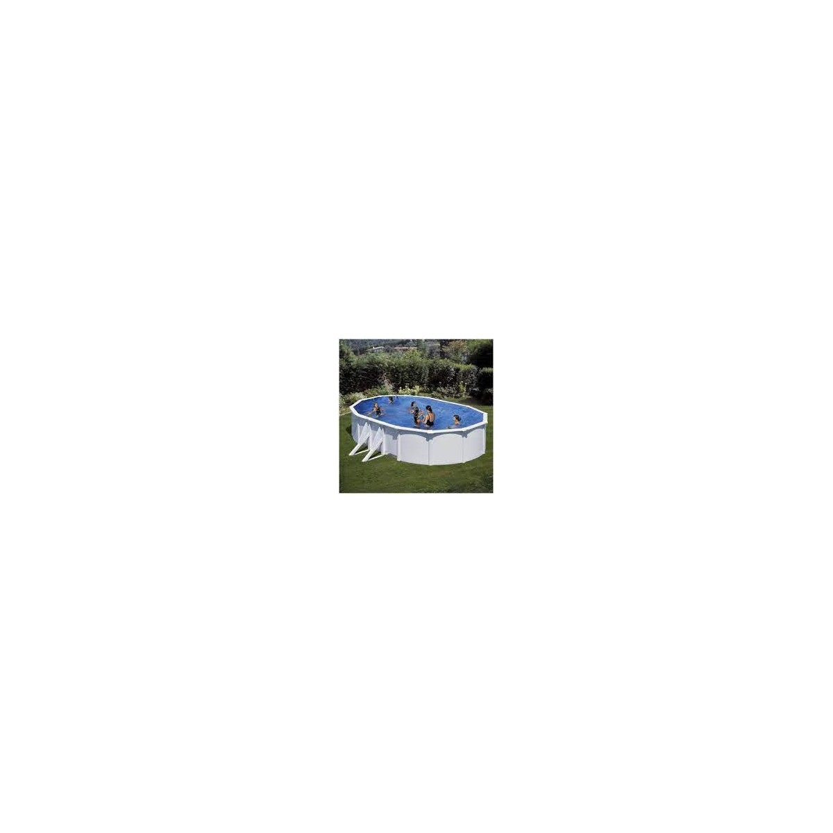 PISCINA OVAL 610*375*120 BLANCA