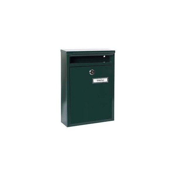 BUZON METAL MOD RECTO VERTICAL VERDE SQUARE