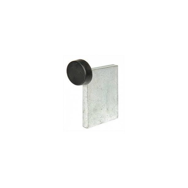 TOPE PUERTA CORREDERA METAL CON GOMA 80*50