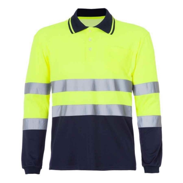 POLO ALTA VISIVILIDAD AZ/AM 1288 T/S M/LG
