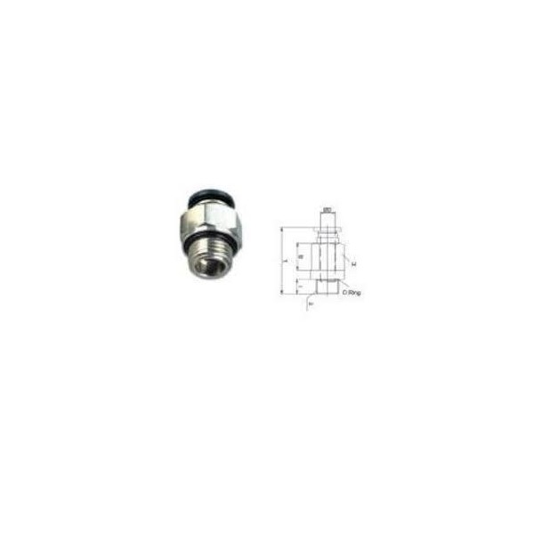 RACOR 1/2 MACHO TECALAN 12MM