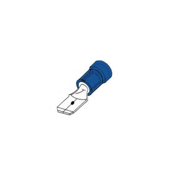 TERMINAL FASTON 6.4 MACHO 1.5MM CON PROTE