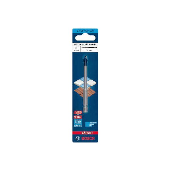 BROCA CERAMICA BOSCH 6MM HEX-9