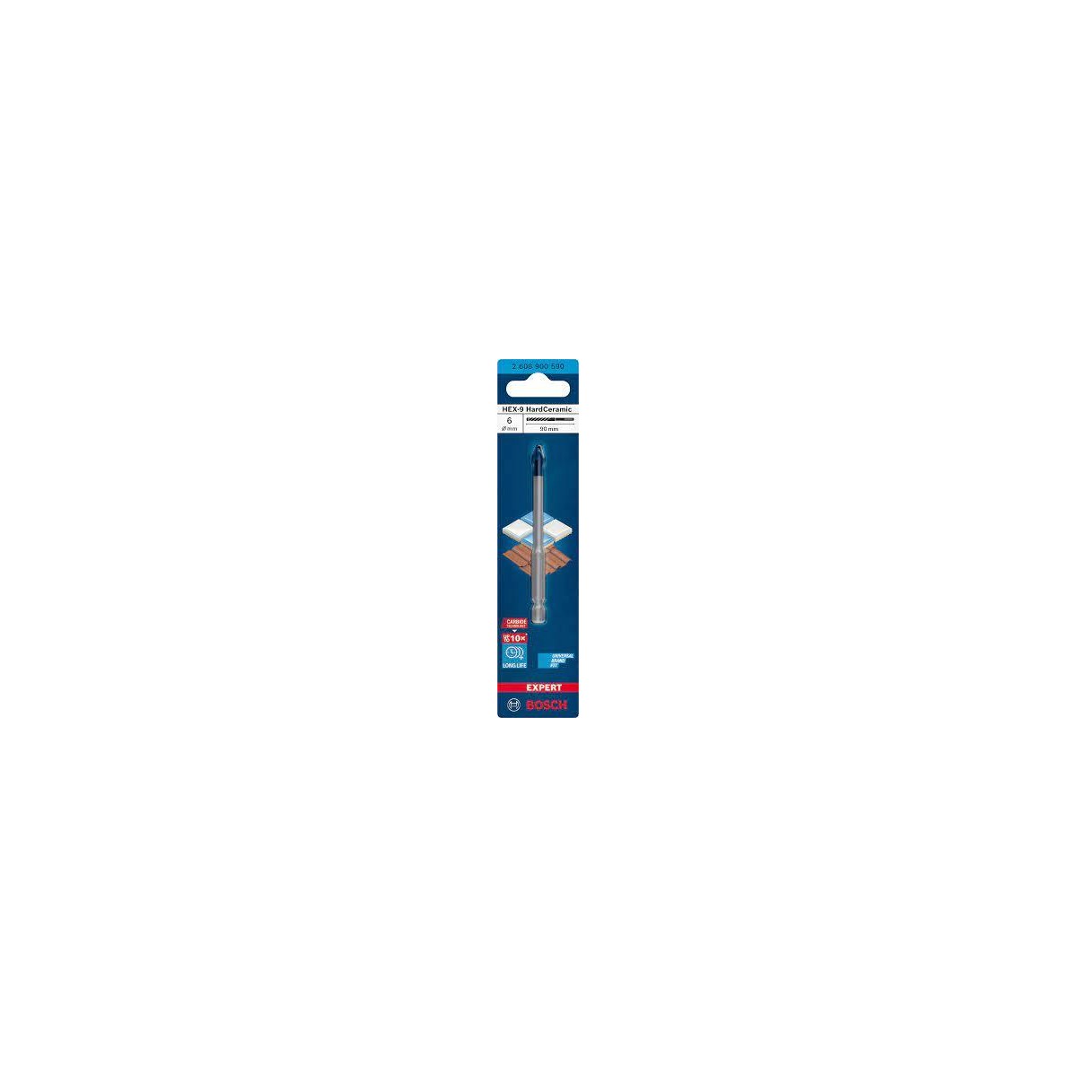 BROCA CERAMICA BOSCH 8MM HEX-9