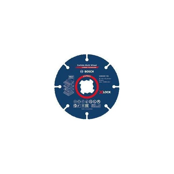 DISCO RADIAL 115 MULTIMATERIAL CARBURO XLOCK BOSCH