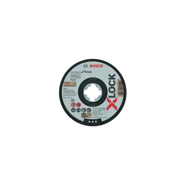 DISCO RADIAL 115 METAL 1MM BOSCH X-LOCK