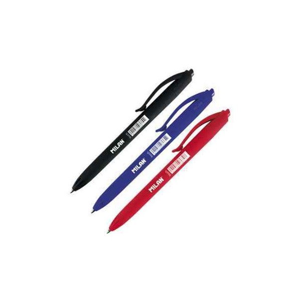 BOLIGRAFO AZUL P1 RUBBER TOUCH MILAN