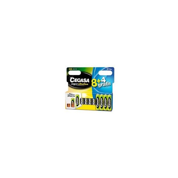 PILA SUPER ALKALINA LR03 8+4UNI CEGASA