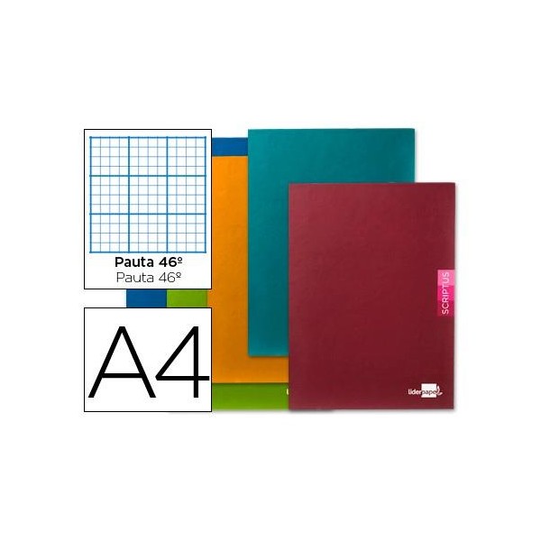 CUADERNO Fº Nº46 48HJ GRAPA LIDERPAPEL