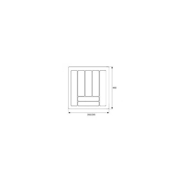 CUBERTERO PLASTICO 450 /385/480MM
