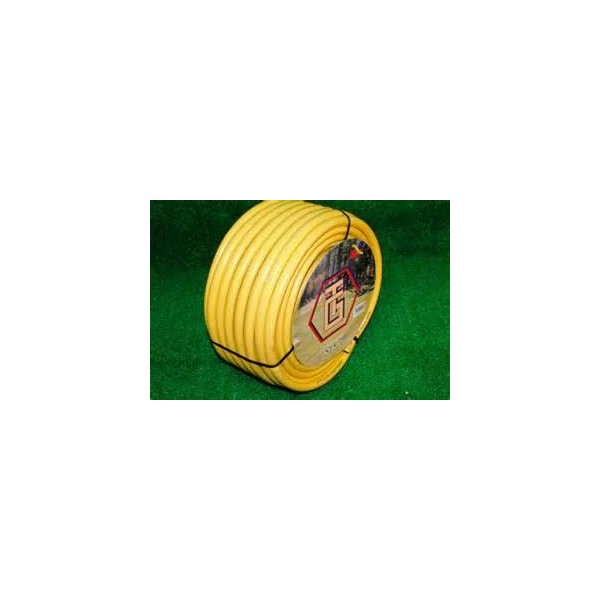 MANGUERA AMARILLA RIEGO 25*32 BICOMALLA 25 MT