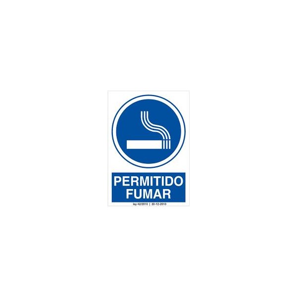 SEÑAL PERMITIDO FUMAR  297*210 MMM