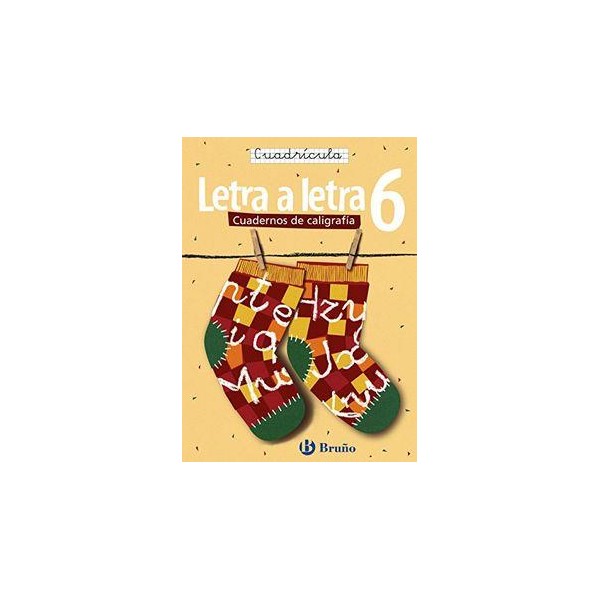 CUADERNO CALIGRAFIA CUADRICULA 6 BRUÑO