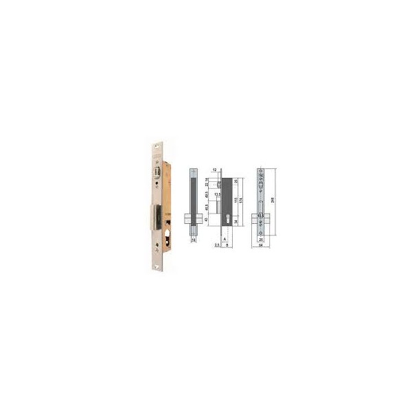 CERRADURA LINCE 5531-32 EMBUTIR PUERTA METALICA