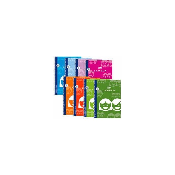 CUADERNO 4º ESPIRAL LAMELA O MOTOLAMELA  4MM